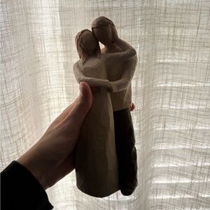 Willow tree wooden sculpture